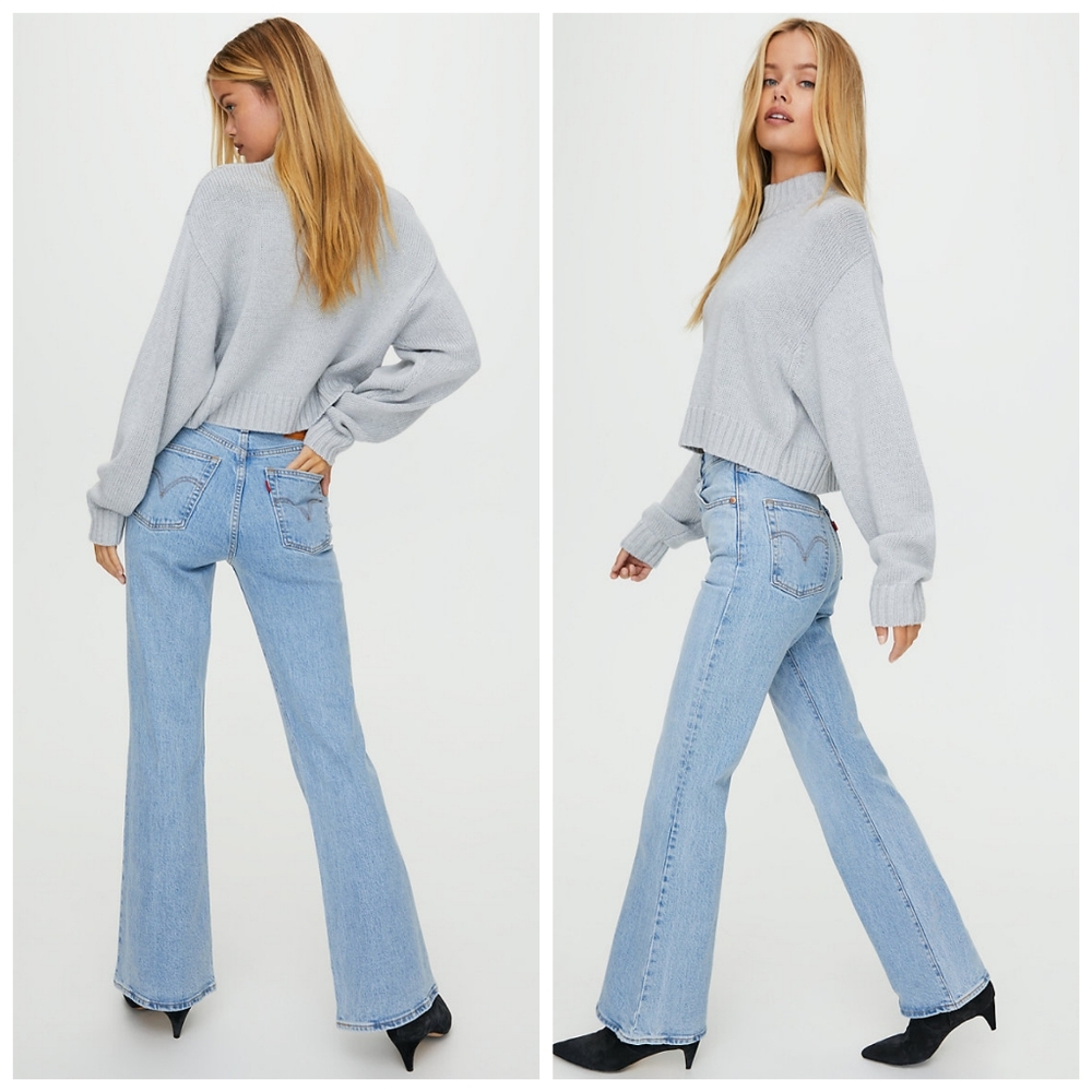 Levi's Ribcage Flare Tango light premium jeans NWT